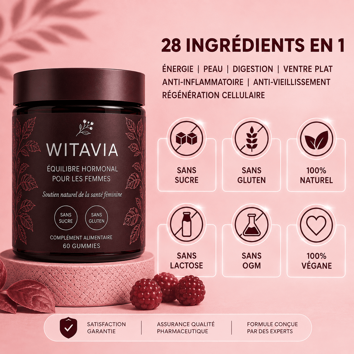 Gummies Witavia — complément alimentaire pour femmes
