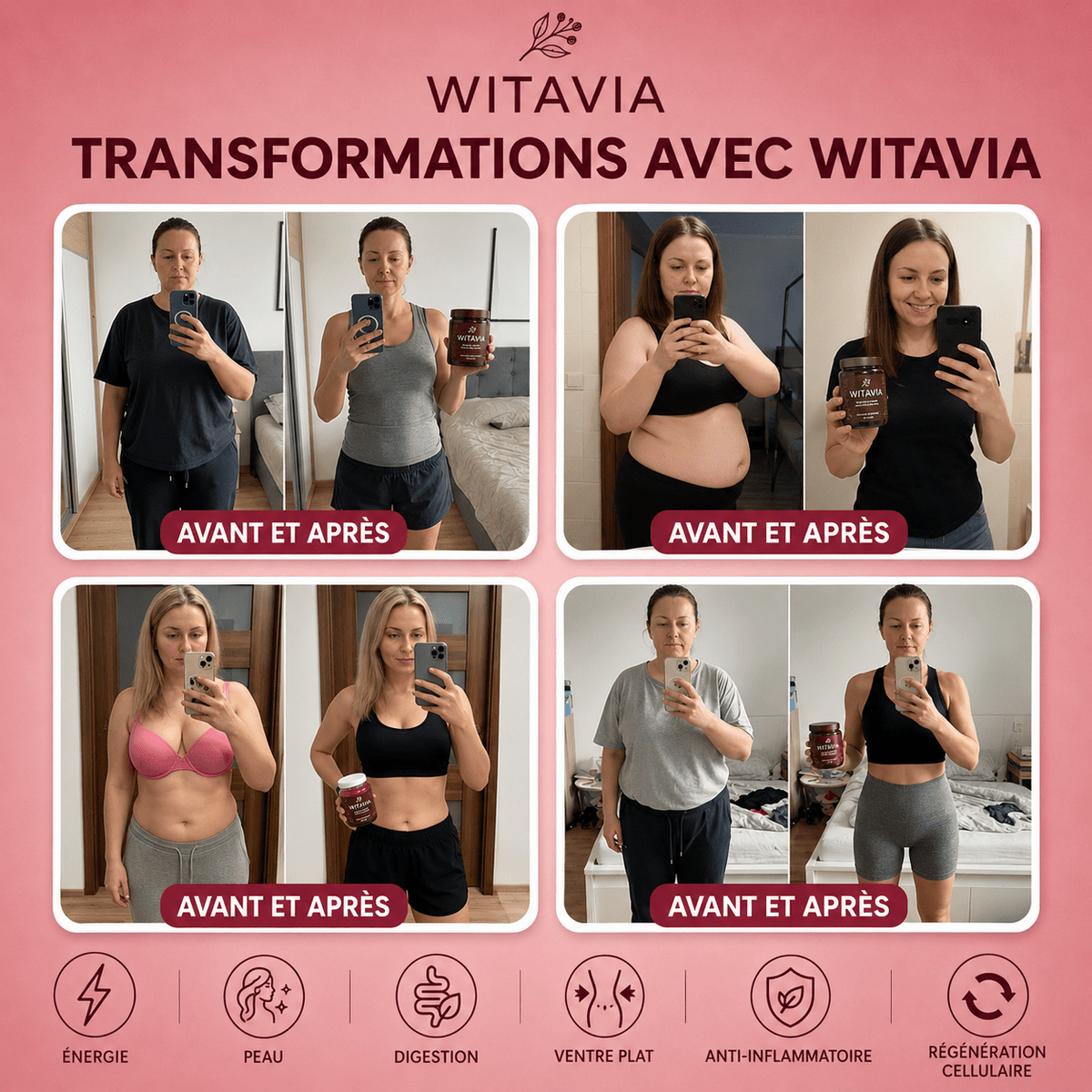 Gummies Santé Féminine 4-en-1 - Complément alimentaire - Witavia